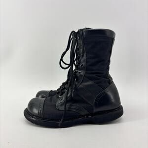 Corcoran Marauder Combat Boots Field Size 7.5 USA Black Leather Lace